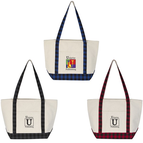 JH3887 Northwoods Boat Tote Bag With Custom Imp...